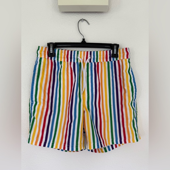 Trinity Collective Rainbow Stripe Shorts - Picture 1 of 9